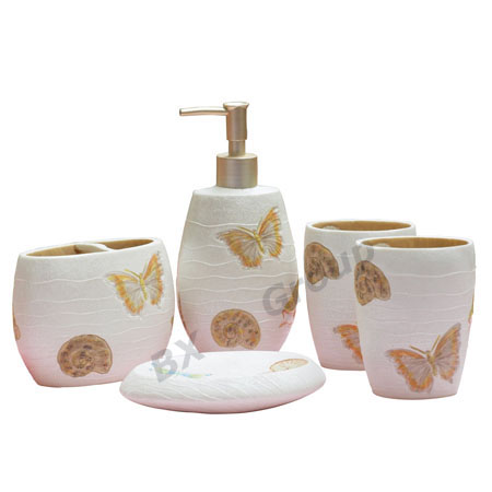 polyresin bathroom set